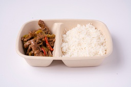 meal fajita meat (grilled meats on the grill with fajita spices and bell pepper)