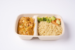 MEAL Shrimp with cashew sauce (shrimp roasted cashew sauce and indian spices)
